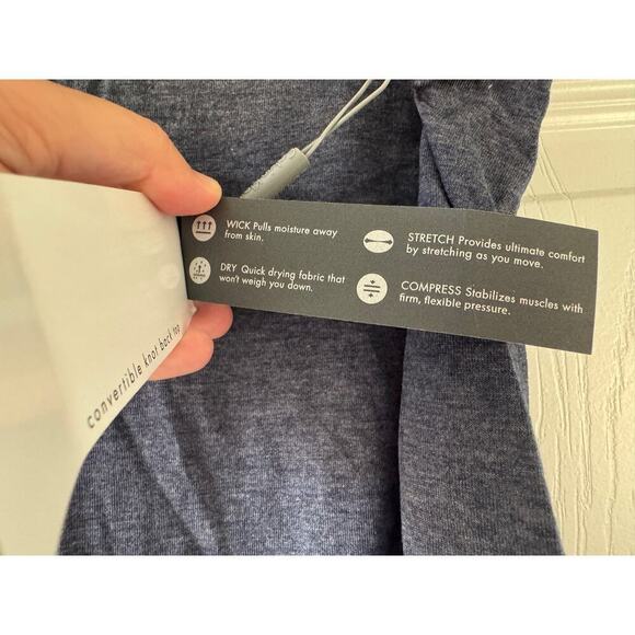 Calvin Klein Performance Blue Knot Back Shirt Small NWT - Picture 6 of 10